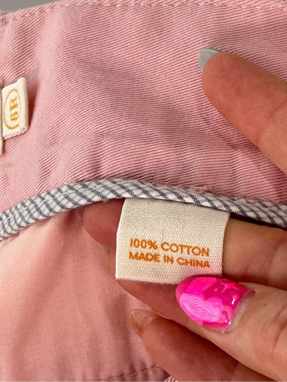 J. Crew Broken-In Chino Favorite Fit Wide Leg Pants Pink Cotton 6R